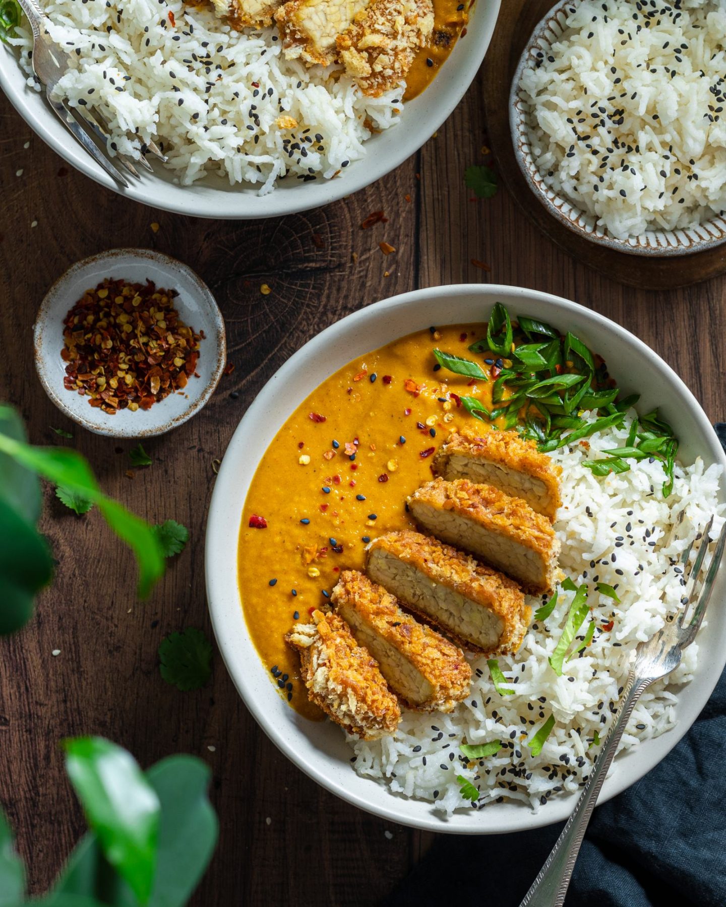 Vegan Katsu Curry Recipe with Tempeh - Romy London